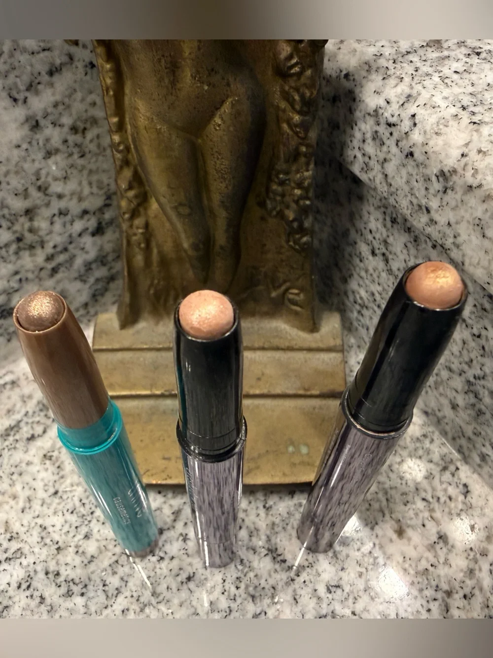 Eyeshadow Stick lot- neutral shimmers by Thrive Causemetics and Julep